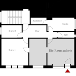 Die Raumgalerie Grundriss. Zeichnung: Danjel Ziegler (DieRaumgalerie160302_2_kl)