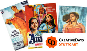 The Art of Indian Film - Creative Days Stuttgart. (Montage_Filmplakate_Indische)