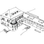 Ausstellung Bluebox die JUNG Gründervilla. Bild: nga. (JUNG-nga-ABGABE-SKIZZE-06_Ensemble)